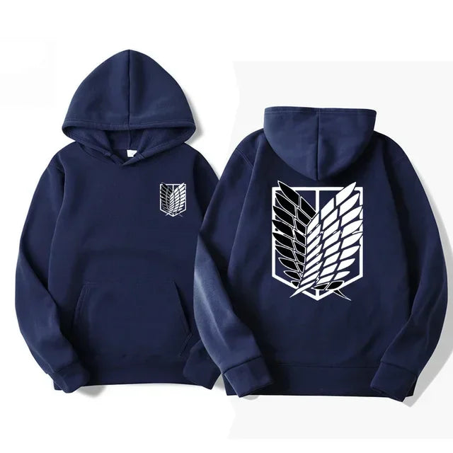 Japan Anime Attack on Titan Men Hoodies Spring Autumn Hip Hop Casual Pullover Top Hoodie Fashion Sweatshirts Jogging Sportswear - Matrix Studios