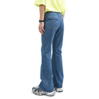 Male Japan Korea Style Vintage Denim Trousers Pant Men High Street Hip Hop Casual Hole Small Flare Jeans Pant - Matrix Studios