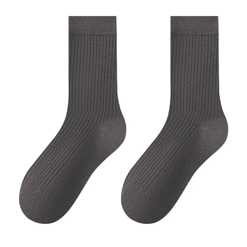 1pair Women's Ankola Red Socks Autumn Winter Knitting Solid Color Japanese Middle Tube Stockings Middle Tube Socks - Matrix Studios