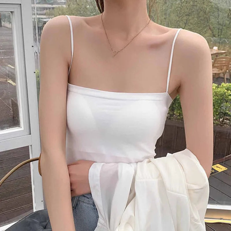 Black Tops Summer Sleeveless Women Tank Top With Lace Top Red Inside Wear Lace Camisoles Loose Underwear Womens Clothing Vest - Matrix-studios.com