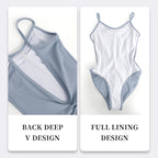 Girls Women Ballet Leotards Spaghetti Strap Camisole Dance Leotard Low Back Gymnastic Dance Bodysuit with Lining Ballet Bodysuit - Matrix-studios.com
