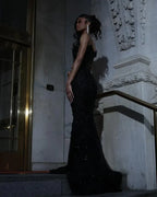 Bespoke Black Prom Dresses 2025 Luxury South African Matric Dance Crystal Party Dress Long Mermaid Evening Gowns Customized - Matrix Studios