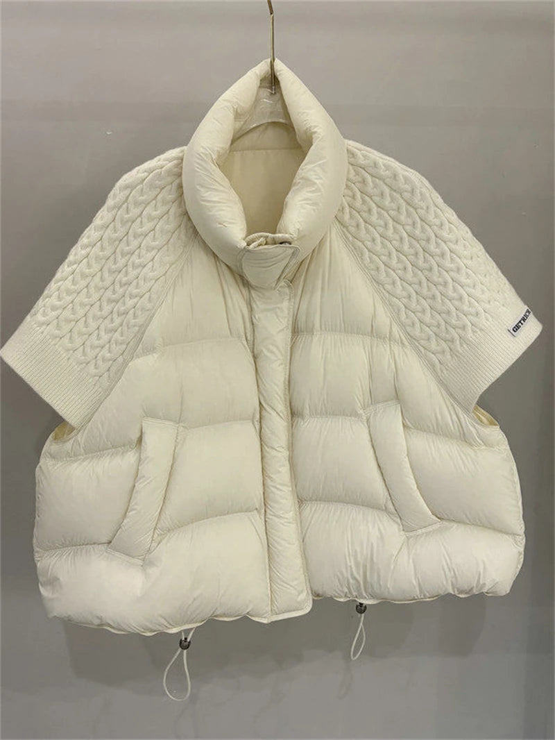 ZAROY Women's Cotton Vest Jacket Autumn Winter Loose Casual Stand Collar Pocket Puffer Waistcoat Coat Trendy Outerwear куртка - Matrix Studios