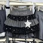 Japanese Y2k Cute Ruffled Plaid Skirt Punk Rock Subculture Cake Skirts Japanese Preppy Style Casual New 2026 Women Skirts - Matrix-studios.com