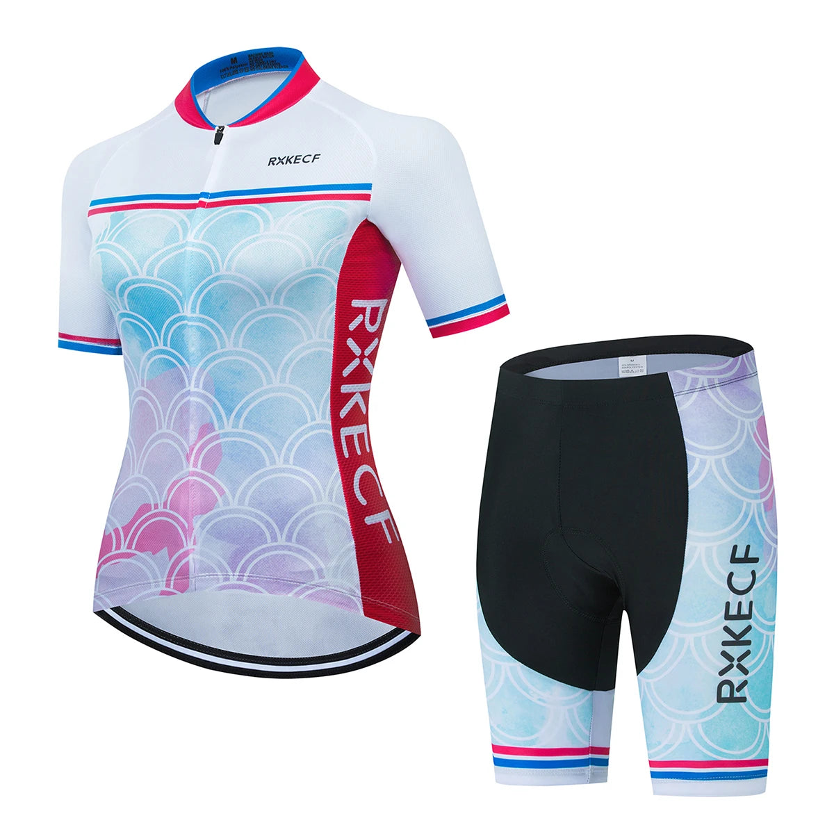 RXKECF Pro 2023 Woman Short Sleeve Cycling Jersey Set Sports Outfit Bike Clothing Kit Mtb Maillot Cyclist Bicycle Clothes - Matrix-studios.com