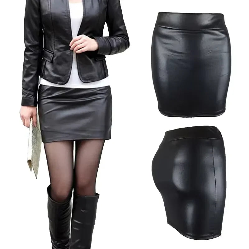 Women Summer Mini Skirts High-waist Slim Fittness Hip Pencil Skirts Vintage Bodycon Skirt Sexy Clubwear Ladies Office Clothing - Matrix-studios.com