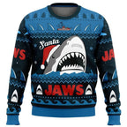 Santa Jaws Jaws Men's Crew Neck Ugly Christmas Sweatshirt Soft Comfy Stylish Relaxed-Fit Plus Size Long Sleeve Autumn Winter - Matrix Studios