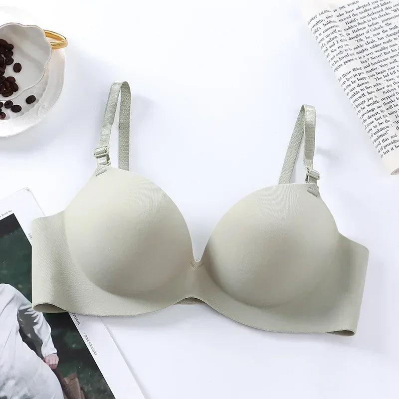 Women Seamless Bra Sexy Push Up Bralette No Wire Girls Students Breathable Lingerie Fashion 3/4 Cup Wireless Female Lingerie - Matrix Studios