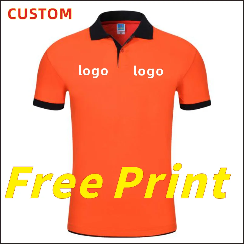 POLO Shirt Customized Print Logo Summer Short Sleeve Print Image Personalized Customized Work Suit T-shirt Embroidered Polo Coll - Matrix-studios.com