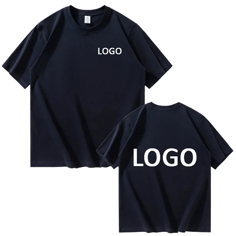 Customized Cotton Printed T-shirts Men Fashion Short Sleeve Tshirt Women Personality Casual Streetwear Tee Tops Camiseta