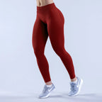 Logo Seamless Women's Solid Waist Yoga Pants Three-Section Waist Sexy Hip-Lifting Tight Sports Fitness Exercise Pants - Matrix-studios.com
