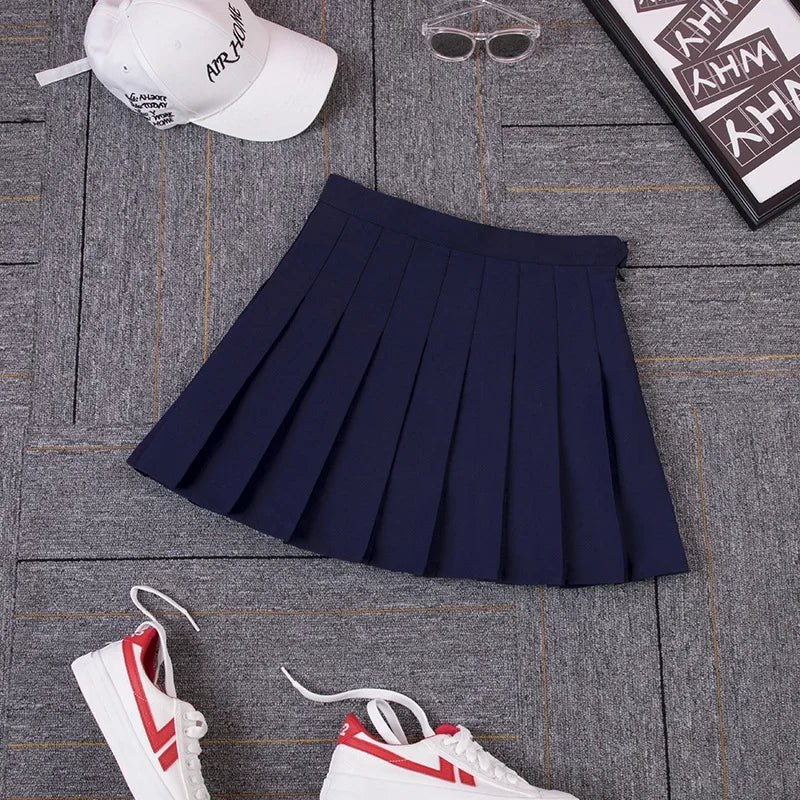 Harajuku 0Women Pleat Skirt 0Preppy Style Plaid 0Mini Cute Japanese School Uniforms Ladies Jupe Kawaii - Matrix-studios.com