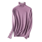 Autumn Winter Sweater Turtleneck Slim Fit Basic Pullovers 2025 Fashion Korean Knit Tops Bottoming Womens Sweater Stretch Jumpers - Matrix Studios
