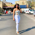 2023 Spring New Women's White High Waist Ripped Jeans Fashion Slim Stretch Denim Pencil Pants Casual Female Clothing S-3XL - Matrix-studios.com