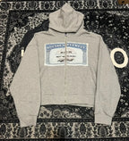 Gray Y2K Harajuku Dollar Print Hoodie Euro Street Style Best Seller Viral Harajuku Inspired Gray Cash Graffiti Design Streetwear - Matrix Studios