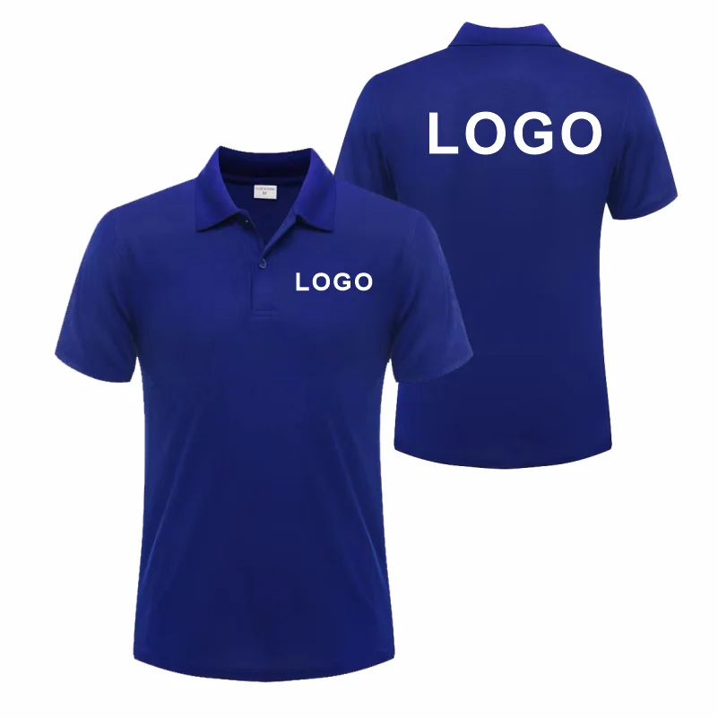 Customized Logo Breathable Polo Shirt Casual Company Group Clothing Lapel Short Sleeve Polo Shirts Work Clothes Print Embroidery - Matrix-studios.com