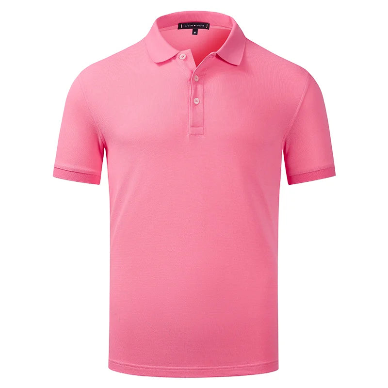 100% Cotton Lapel Polo Custom Logo Business Men And Women Short Sleeve Polo Embroidery Company Brand Quality Tops Print Design - Matrix-studios.com