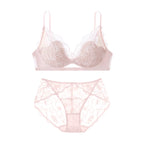 SUJIIN Summer Sexy Bra and Panty Sets for Woman Lace Comfort Thin Bras Set Women's Small Chest Wireless Lingeries Sexy Hot MX325 - Matrix Studios