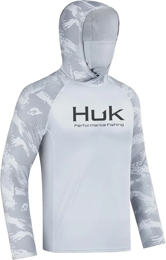 Fishing shirt Hooded sweatshirt for Fishing UV hoodie clothing Camiseta De Pesca men's clothing hooded top black white yellow - Matrix Studios