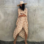 Beach Cover Ups for Swimwear Women Black Tie Dye Kimono Swimsuit Cape Summer Dress 2022 Beachwear Outfits Sales - Matrix Studios