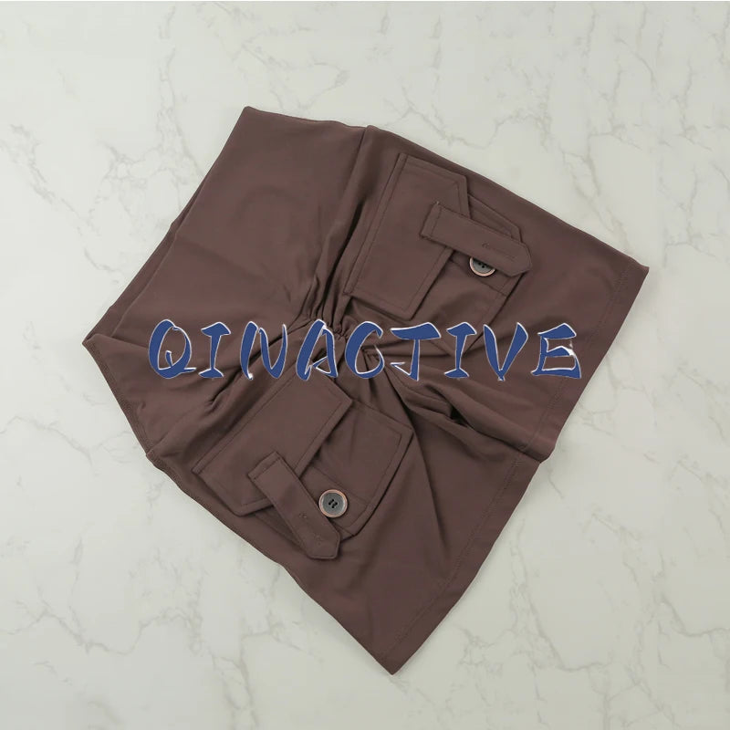 QINACTIVE Yoga Shorts for Women Pocket Scrunched Butt Gym Leggings High Waist Push Up Tights Sexy Booty Sports Shorts Fitness - Matrix Studios