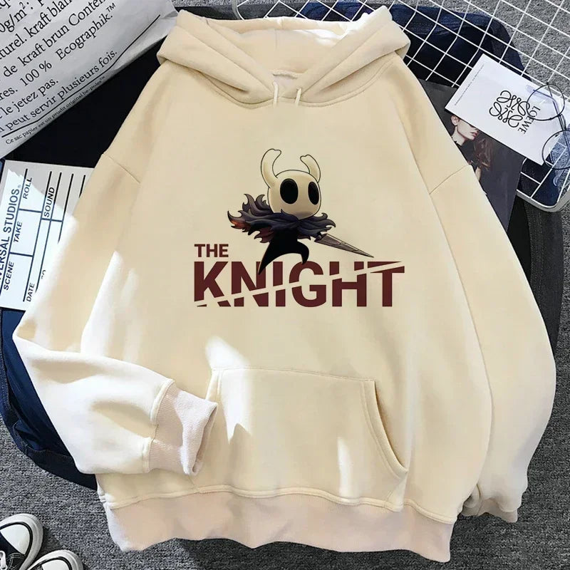 Hollow Knight Hoodies Men Korea Ulzzang Grunge Y2k Aesthetic Fmale Autumn and Winter Pullover Hoddies Graphic Streetwear - Matrix Studios