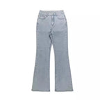 Women Jeans Boot Cut Y2k Jeans Wide Leg Denim Pants Distressed Washed Full Ankle Length Pockets Zipper Fly High Waist Club 2026 - Matrix-studios.com