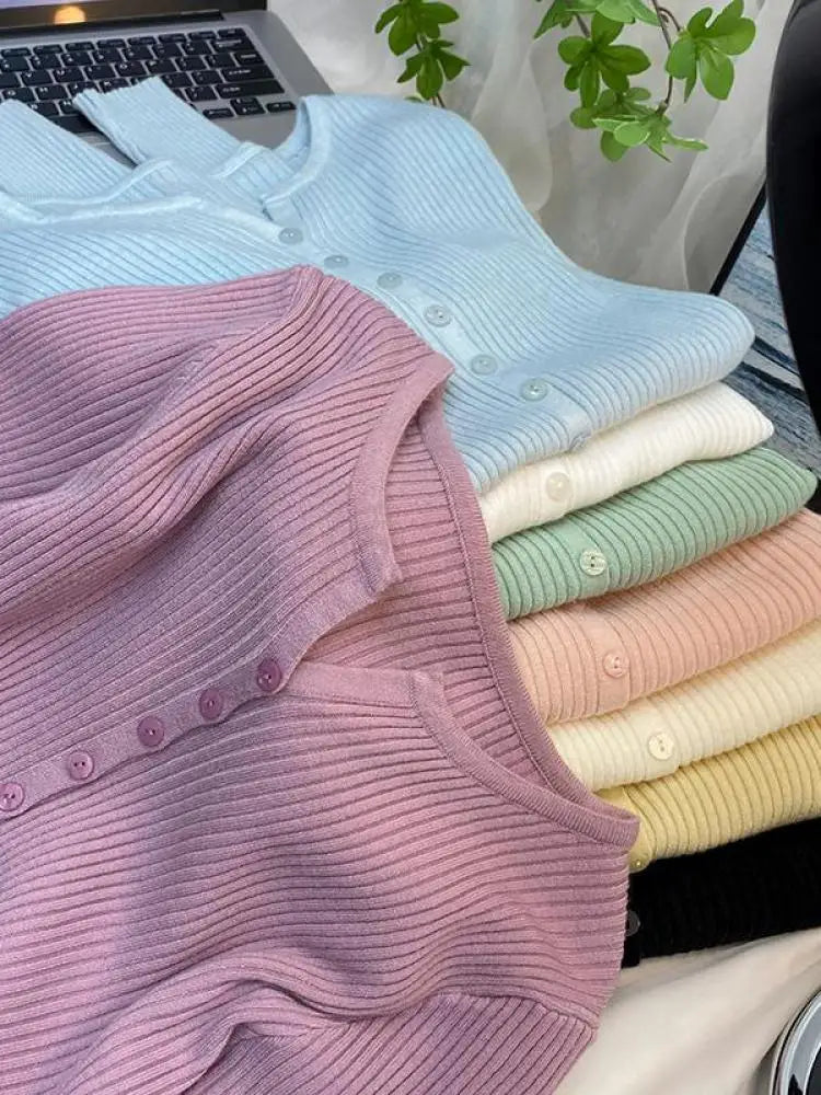 zjaiss 2026 New V-Neck Temperament Small Fragrant Wind Women Loose Sweater Sweater All Sweater Coat Special Offer Cardigan - Matrix Studios