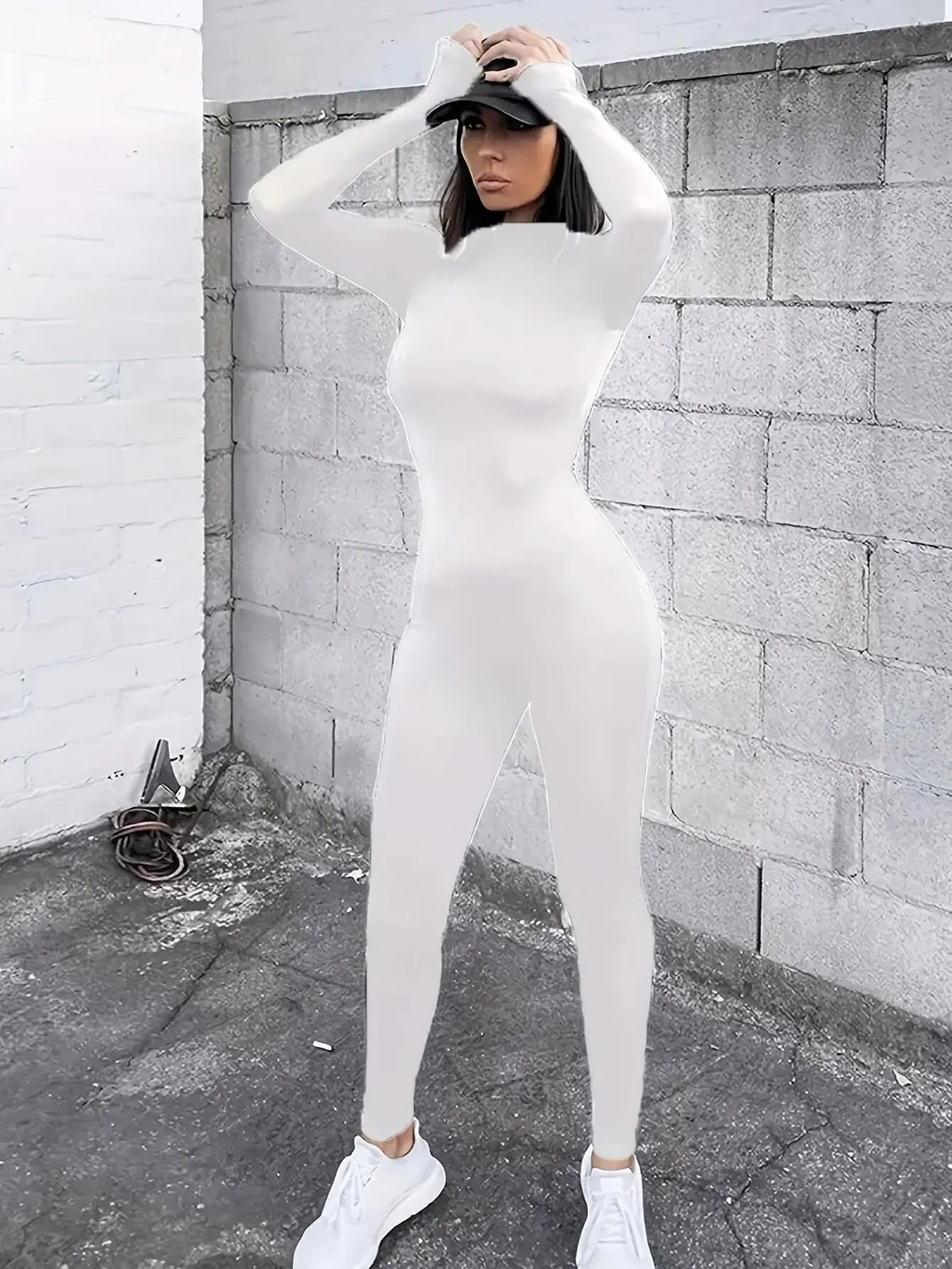 2024 Spring Women Sexy Jumpsuit Streetwear Long Sleeve Bodycon Solid Sport Fitness Jumpsuits Romper Overalls For Women Body Suit - Matrix Studios