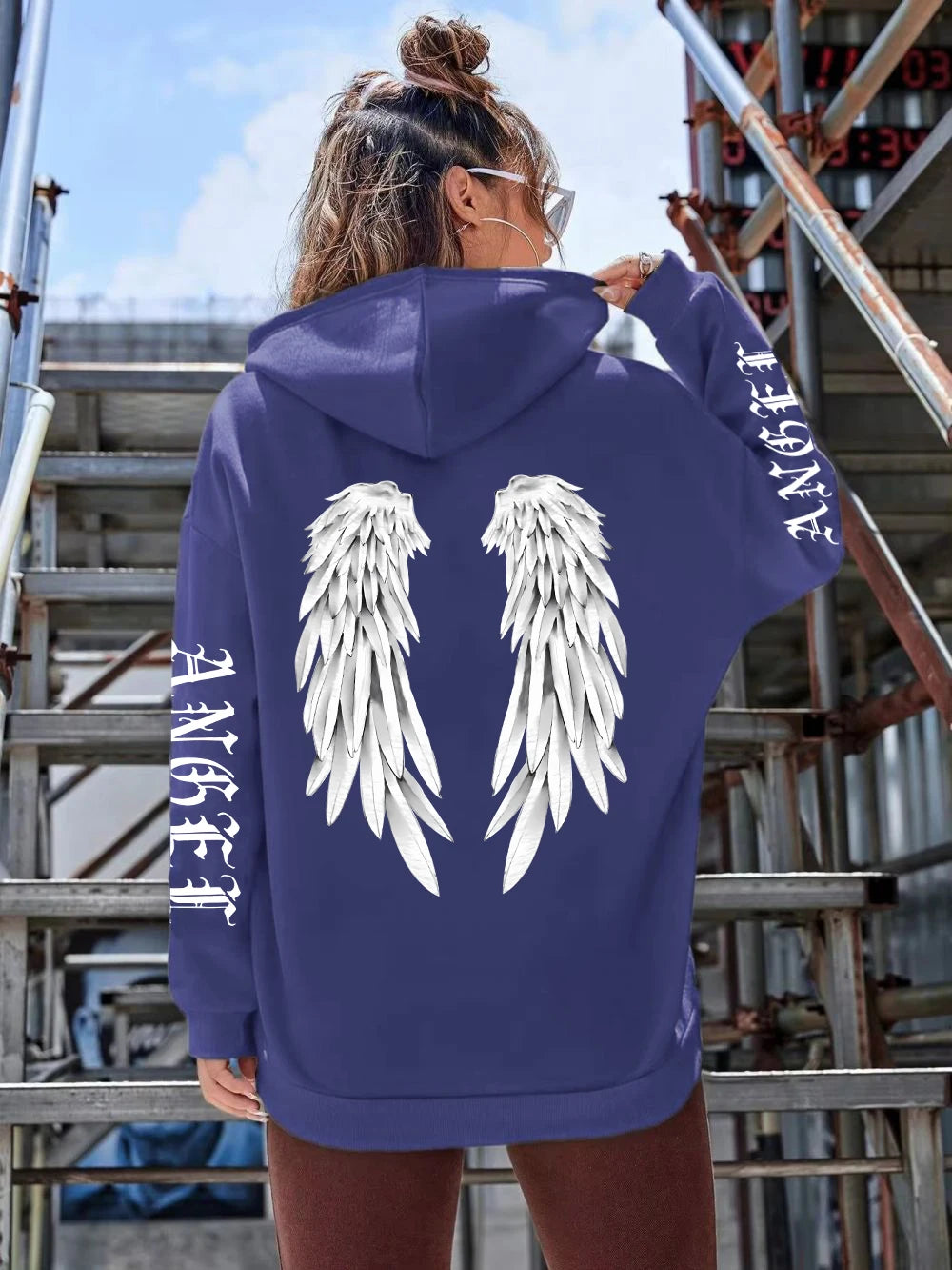 Beautiful Angel Wings Printed Hoodies Women Warm Comfortable Casual Hoodie Fashion Classic Hoody Loose Original Basic Clothes - Matrix Studios