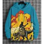 2026 Men's Hoodies Funny Cat Dinosaur UFO Art 3D Printed Cartoon Sweatshirt Men Women Tracksuit Oversized Casual Street Y2k Coat - Matrix Studios
