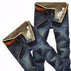 2025 Casual Jeans Men Business Straight Jeans Stretch Denim Pants Trousers Slim Fit Classic Cowboys Young Man Jeans - Matrix Studios
