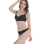 2025 New Sexy Bra Set Sexy Thong BCDE Push Up Women's Underwear Panties Blue Red Pink Beige White Black Lingerie - Matrix-studios.com