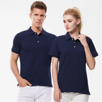 100% Cotton Lapel Polo Custom Logo Business Men And Women Short Sleeve Polo Embroidery Company Brand Quality Tops Print Design - Matrix-studios.com