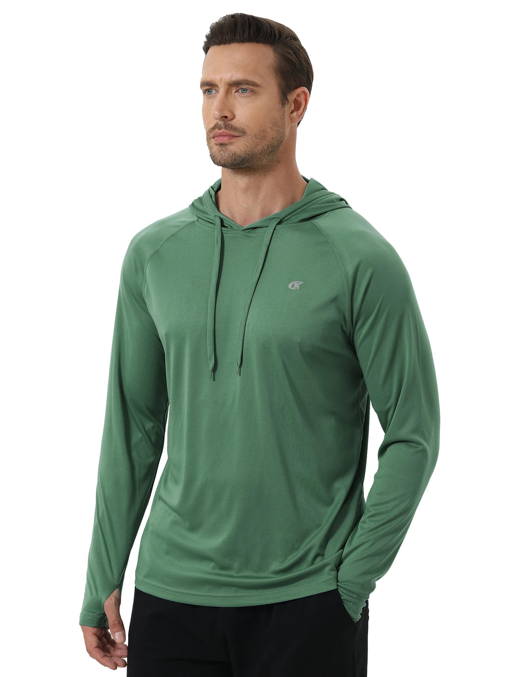 Summer Men's Long Sleeve UPF 50+ Hoodie T-Shirts, Rash Guard Quick Dry T-shirt Outdoor Sport Running Pullover - Matrix Studios