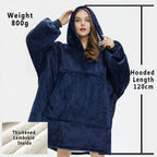 Winter Hoodies Sweatshirt Women Men Pullover Fleece Giant TV Oversized Blanket with Long Flannel Sleeves - Matrix Studios