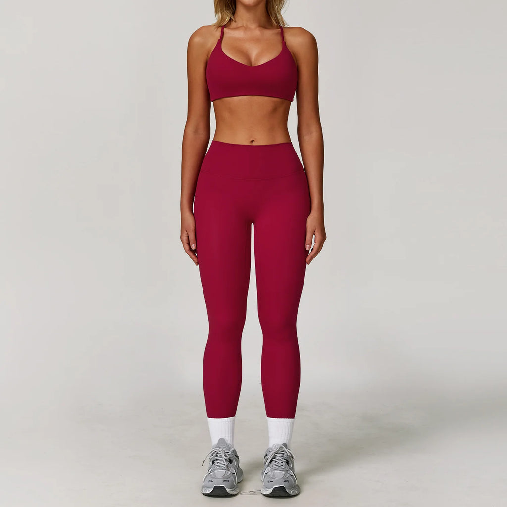 2/3PCS Yoga Suit Sports Set Gym Set Women Tracksuit Running Workout Clothes Long Sleeve Sports Bra Athletic Wear Yoga Clothing - Matrix-studios.com