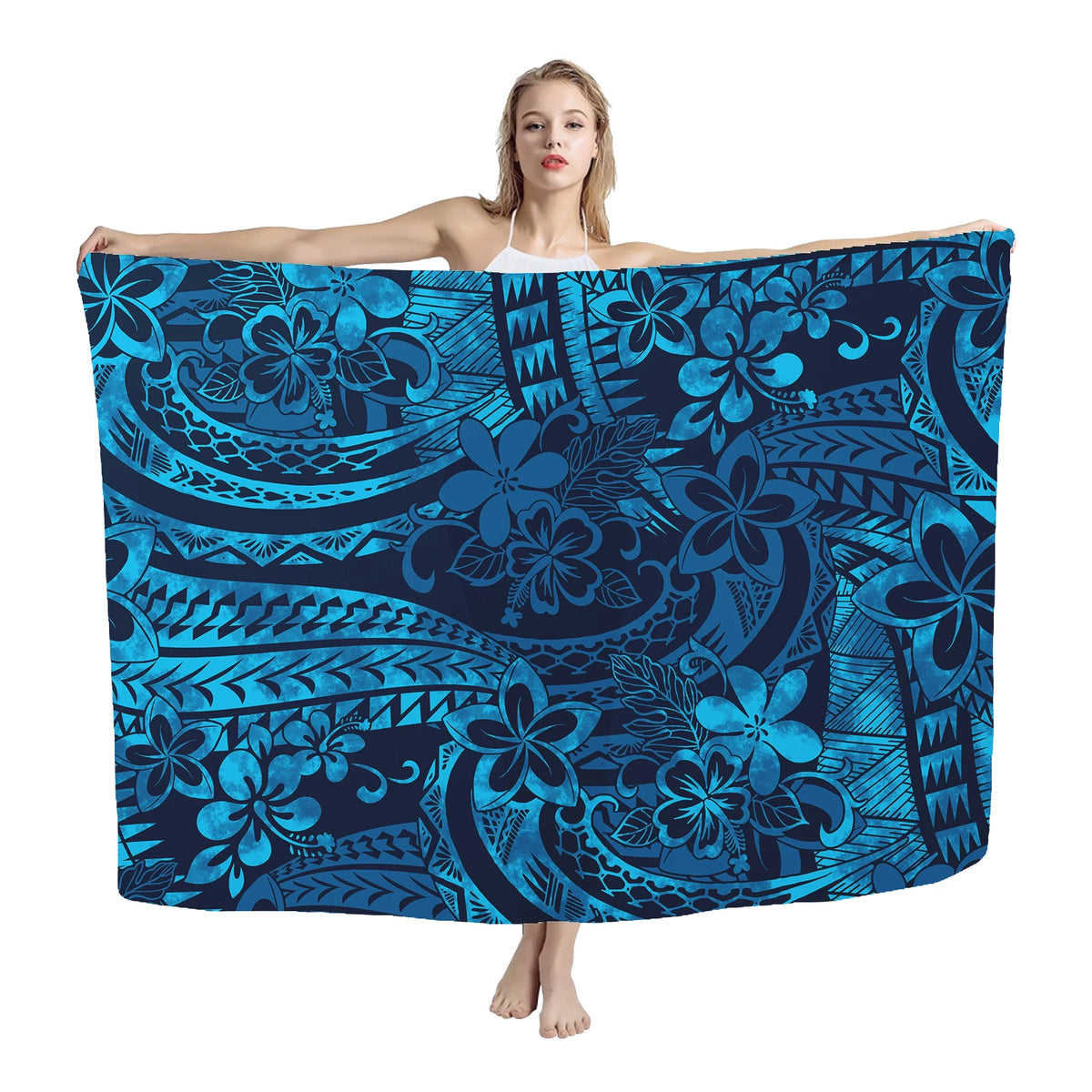 Summer Custom Sarong Rugby Team LOGO Polynesian Tribes Print Multi Wear Beach Sarong Swimsuit Wrap Lavalava Sarong Men Cover - Matrix Studios