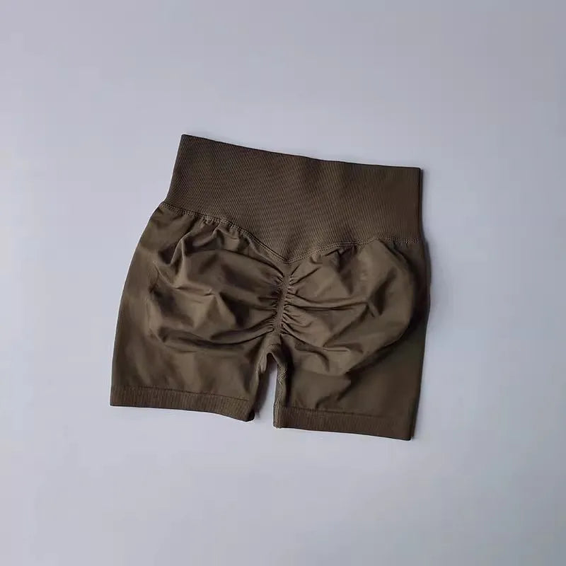 Summer High-Waist Women's Yoga Shorts Breathable Fitness Butt Lift Sports Running Shorts Cycling Push-Up Workout Gym Shorts - Matrix Studios