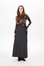 AS AW25 denim one pieces  wrap skirts adjustable waist woman clothing - Matrix-studios.com