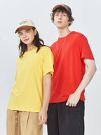 100% Cotton Solid T-shirts Women Sporty Short Sleeve Tees Fashion Casual White Black Clothing Loose O-Neck Female Summer Tops - Matrix-studios.com