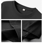 Cotton Short Sleeve Tops 220 Grams Heavy T-shirt Y2k Casual Comfortable Tee Shirt Black & White O-neck Woman Clothing YH2532 - Matrix-studios.com