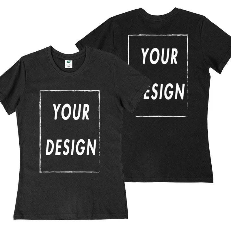 UE Size Custom Team T-shirt for Women, Add Your Own Design in Front and Back, Print and Text, High-quality T-shirt for Men - Matrix-studios.com
