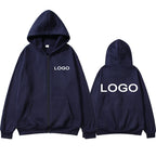 Customized Printed Men Women Zipper Up Hoodie Loose Casual Clothing Fashion Long Sleeve Hooded Pullover Personality Sweatshirts - Matrix Studios