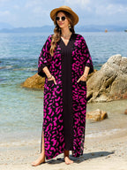 Women Swimsuit Crochet Beach Cover Up Dress Sleeve Kaftan Beach Tunic Long Pareos Bikinis Cover Ups Summer Robe Plage Beachwear - Matrix Studios