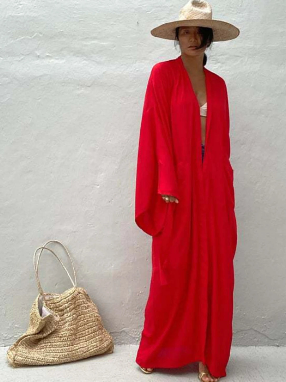 Kimonos for Women Boho Kimono Robe Beach Coverups Womens Beach Blouses Loose Kimono Open Front Kimono Cardigan Over Sized Kimon - Matrix Studios