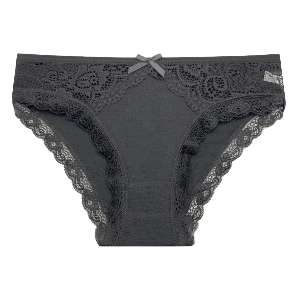 5 PCS/SET New Arrival Low Rise Ladies Sexy Lace Panty Underpants Panties For Women Lingerie Cotton Briefs - Matrix Studios
