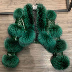 Fur Bomber Ladies New Fashion Jacket Crocdile Sheep Leather With Natural Fur 3573 - Matrix Studios