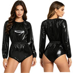 Men Women Waterproof Glossy Bodysuit Leak-proof Washable Diaper Cover Elderly Bedridden Special Needs Adaptive Jumpsuit Swimwear - Matrix Studios