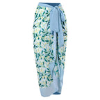 2026 New Sexy Print Retro Swimwear Beach Dress Cover Up Long Skirts Skirt Party Outfits Swimsuit Beachwear - Matrix Studios